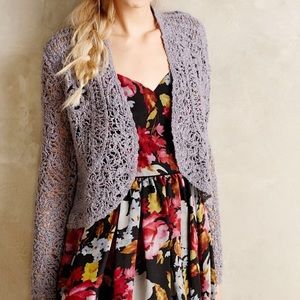Anthropologie Angel of the North Lace Cardigan